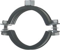 Abrazadera de tuberías de carga ligera MP-SRNI (con aislamiento acústico) Abrazadera para tuberías de acero inoxidable de alta calidad con aislamiento acústico para aplicaciones ligeras