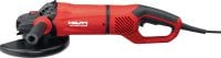 Amoladora angular AG 230-27DB Amoladora angular de 2700 W con interruptor de emergencia de tipo dead man, empuñadura giratoria y freno para discos de hasta 230 mm