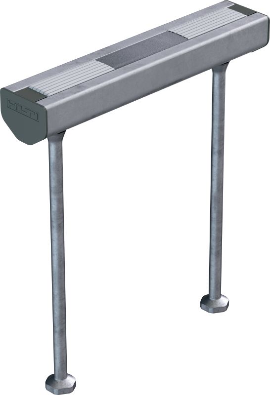 Carril embebido serrado HAC-V-T Carriles de anclaje embebidos serrados con capacidad de carga mejorada y varias profundidades de empotramiento para fijaciones económicas de fachadas de muro cortina