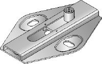 Conector deslizante MSG 1,0 Elemento deslizante galvanizado de alta calidad para aplicaciones de calefacción y refrigeración de carga ligera