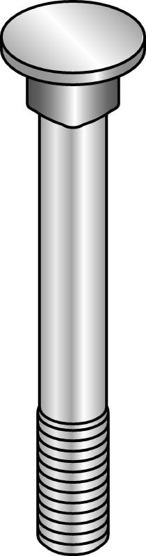 Manguito guía MFT-GS 6,5x10 A2 Tornillo galvanizado en caliente (HDG) que facilita la fijación y el ajuste con una sola mano de los conectores MIQ