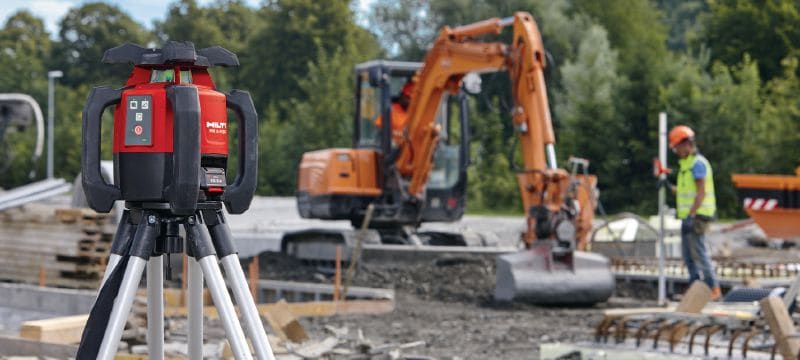 Nivel láser rotativo de interior PR 3-HVSG Láser rotativo de interior con haz verde de alta visibilidad Aplicaciones 1