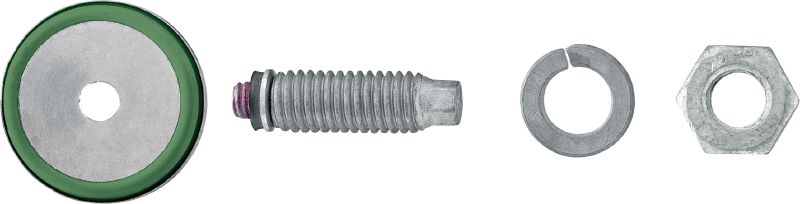 Perno ajustable S-BT-EF HC Perno roscado atornillado (acero al carbono, rosca métrica) para conexiones eléctricas en acero en entornos con nivel de corrosión medio, sección transversal máxima recomendada de cable conectado de 120 mm ²