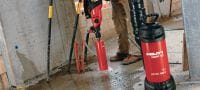 Taladro con diamante DD 110-W Máquina de taladro con diamante compacta y ligera para tareas manuales de taladro de orificios en húmedo o seco de 16-162 mm (5/8 - 6-3/8) de diámetro Aplicaciones 1