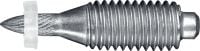Pernos roscados X-EM8H P8 Perno roscado de acero al carbono para el uso con herramientas de fijación directa con pólvora en acero (arandela de 8 mm) - solo para uso en interior