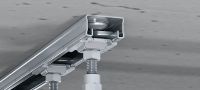 MM-ST Placa de abrazadera para tuberías preensamblada galvanizada para la conexión rápida a carriles de carga MM Aplicaciones 1